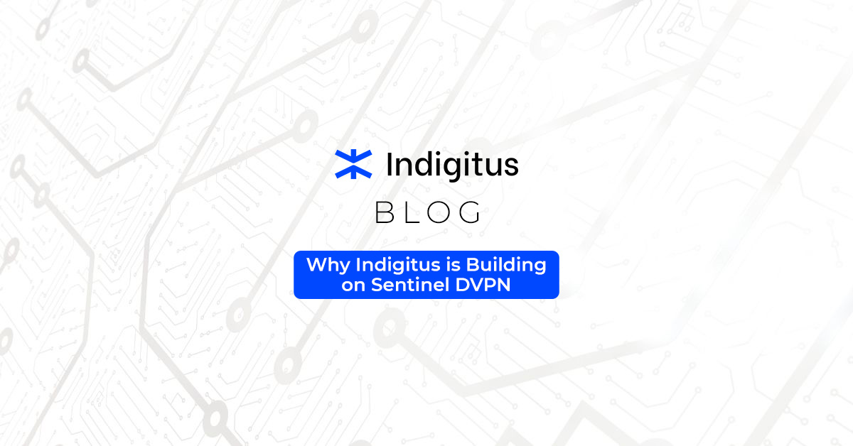 Featured image for “Why Indigitus is Building on Sentinel DVPN”